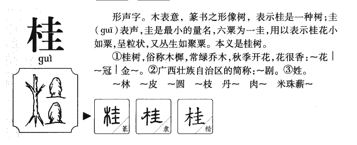 桂字多少画-桂字多少画五行属